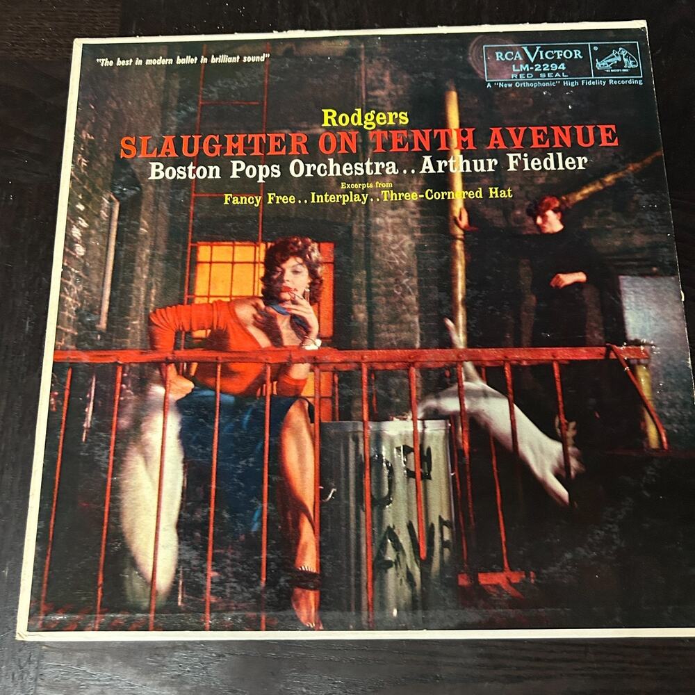 Rodgers Slaughter On Tenth Avenue Boston Pops Orchestra LP RCA Victor Records
